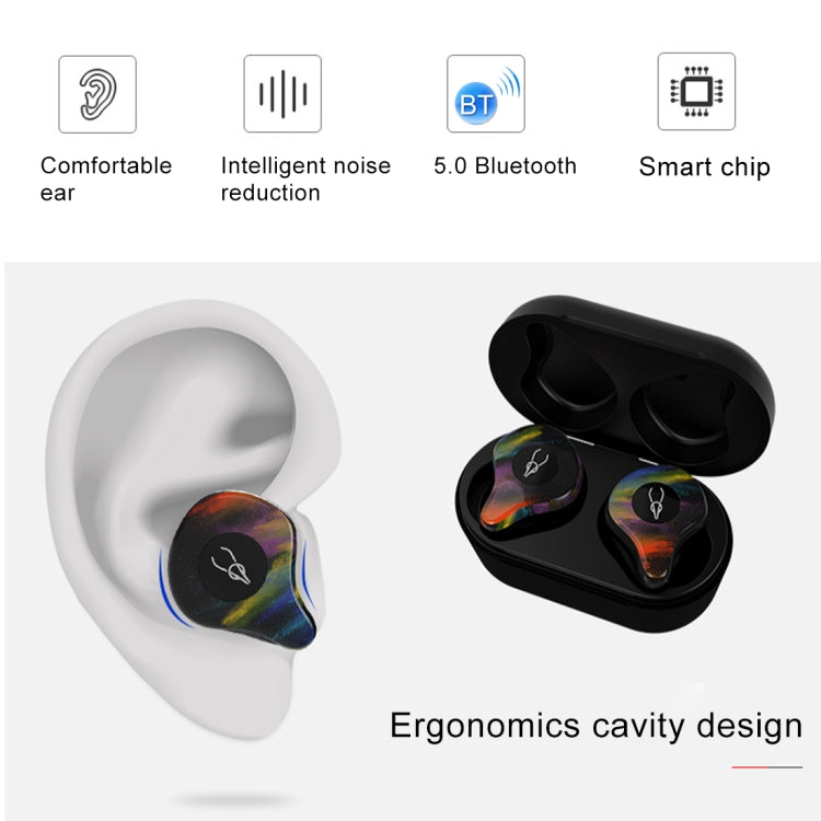 SABBAT X12PRO Mini Bluetooth 5.0 In-Ear Stereo Earphone with Charging Box, For iPad, iPhone, Galaxy, Huawei, Xiaomi, LG, HTC and Other Smart Phones(Gemstone) - Bluetooth Earphone by Sabbat | Online Shopping UK | buy2fix