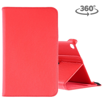 Litchi Texture Horizontal Flip 360 Degrees Rotation Leather Case for Galaxy Tab A 8 (2019) / P200 / P205, with Holder (Red) - Tab A 8.0 & S Pen (2019) P200/P205 by buy2fix | Online Shopping UK | buy2fix