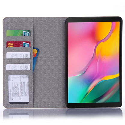 Plaid Texture Horizontal Flip Leather Case for Galaxy Tab A 8 (2019) P200 / P205,  with Holder & Card Slots & Wallet (Coffee) - Tab A 8.0 & S Pen (2019) P200/P205 by buy2fix | Online Shopping UK | buy2fix