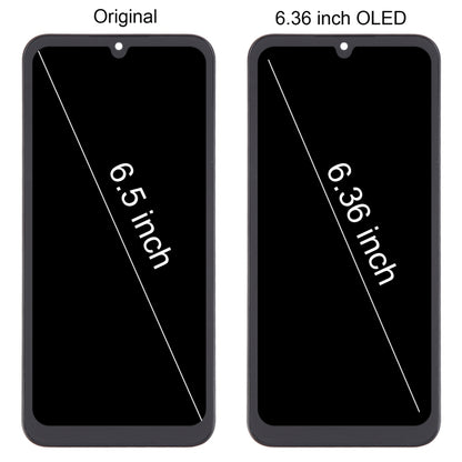 For Samsung Galaxy A25 SM-A256B 6.36 inch OLED LCD Screen Digitizer Full Assembly with Frame (Black) - Galaxy A Series Parts by buy2fix | Online Shopping UK | buy2fix