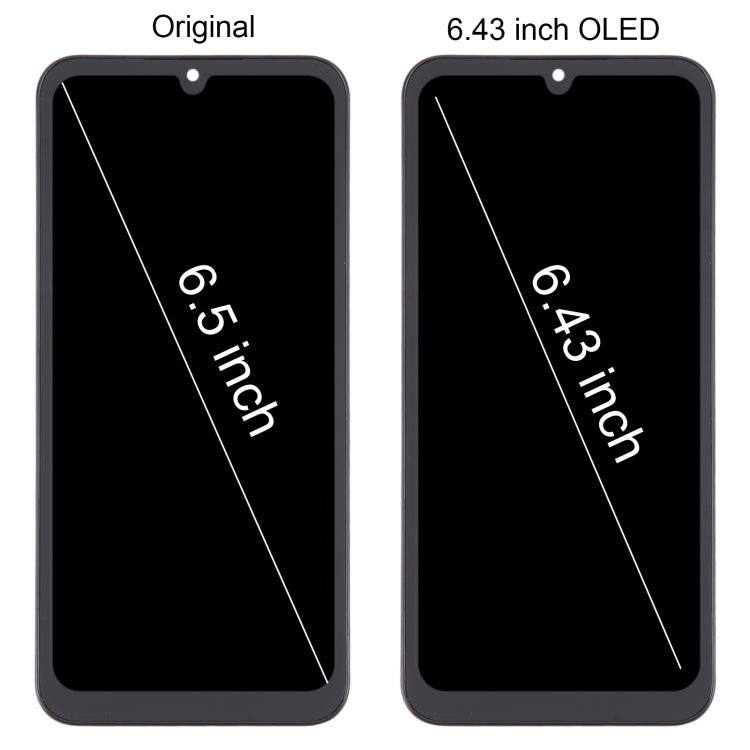 For Samsung Galaxy A25 SM-A256B 6.43 inch OLED LCD Screen Digitizer Full Assembly with Frame (Black) - Galaxy A Series Parts by buy2fix | Online Shopping UK | buy2fix