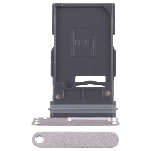 For Samsung Galaxy S24 FE SM-S721B Original SIM Card Tray (Silver) - Galaxy S Series Parts by buy2fix | Online Shopping UK | buy2fix