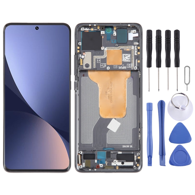 For Xiaomi 12X Original AMOLED Material LCD Screen Digitizer Full Assembly with Frame (Black) - LCD Screen by buy2fix | Online Shopping UK | buy2fix