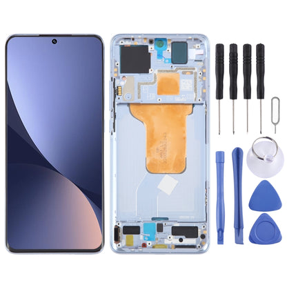 For Xiaomi 12 Original AMOLED Material LCD Screen Digitizer Full Assembly with Frame (Blue) - LCD Screen by buy2fix | Online Shopping UK | buy2fix