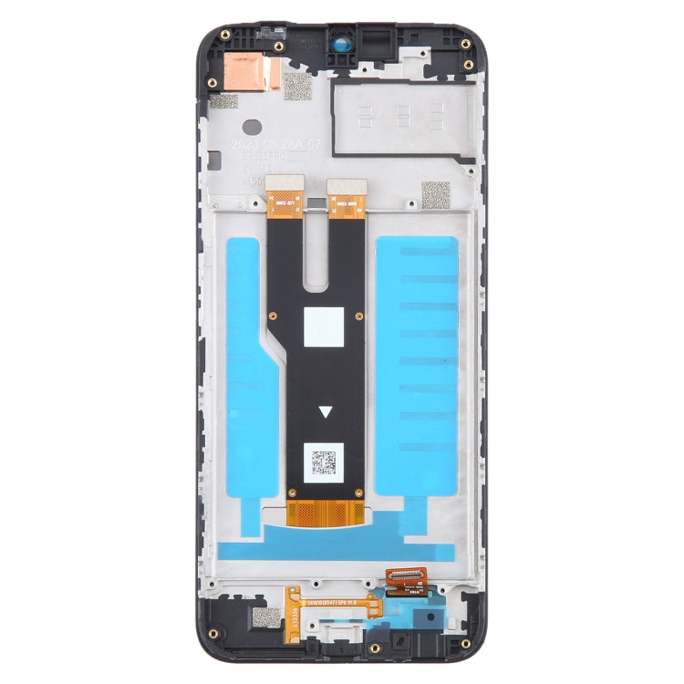 For ZTE Axon 50 Lite 8050 LCD Screen Digitizer Full Assembly with Frame (Black) - For ZTE by buy2fix | Online Shopping UK | buy2fix