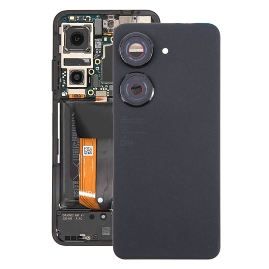 For Asus Zenfone 9 AI2202 Original Battery Back Cover with Camera Lens Cover(Black) - Back Cover by buy2fix | Online Shopping UK | buy2fix