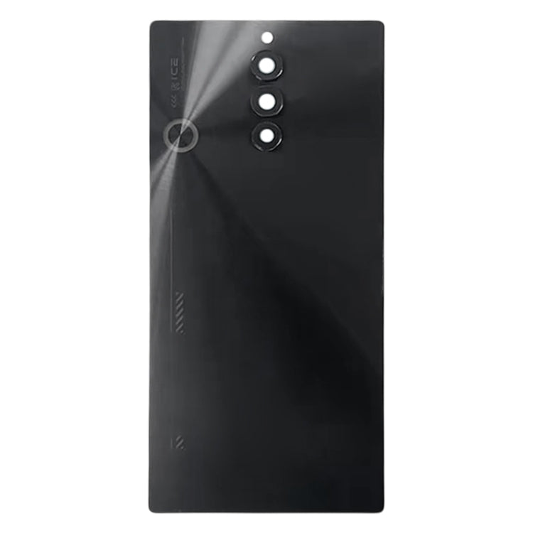 For ZTE Nubia Red Magic 8S Pro / 8S Pro+ Original Glass Battery Back Cover with Camera Lens(Black) - Back Cover by buy2fix | Online Shopping UK | buy2fix