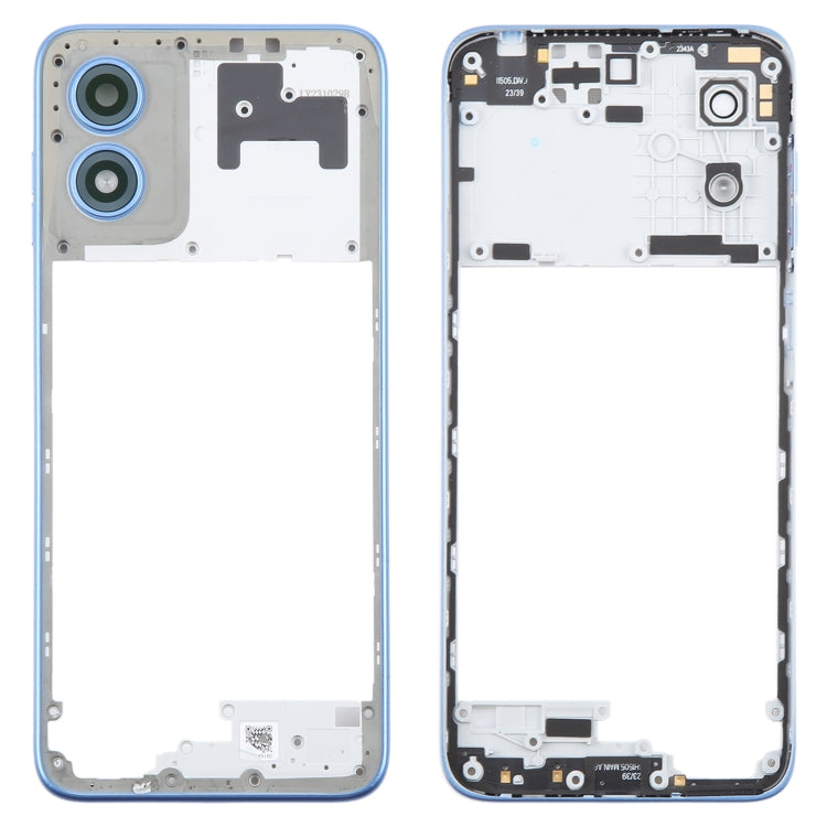 For Motorola Moto G Play 2024 Original Middle Frame Bezel Plate (Blue) - Frame Bezel Plate by buy2fix | Online Shopping UK | buy2fix