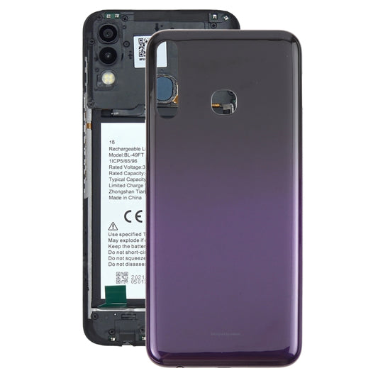 For Infinix Hot 8 Lite X650 Original Battery Back Cover(Purple) - Back Cover by buy2fix | Online Shopping UK | buy2fix