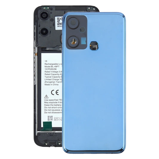 For Infinix Smart 6 Plus India X6823 Original Battery Back Cover(Blue) - Back Cover by buy2fix | Online Shopping UK | buy2fix