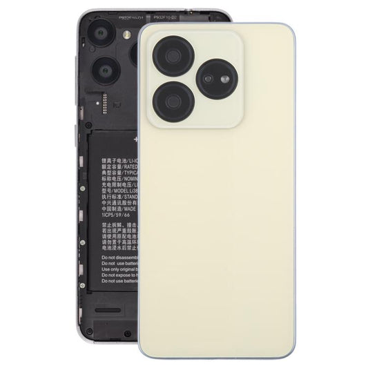 For ZTE Blade V60 Design Z2350 Glass Battery Back Cover with Middle Frame / Camera Lens Cover(Gold) - For ZTE by buy2fix | Online Shopping UK | buy2fix