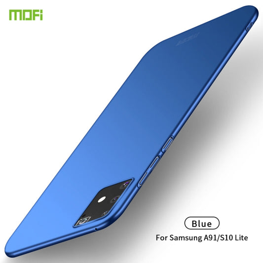 For Samsung Galaxy A91/S10Lite MOFI Frosted PC Ultra-thin Hard C(Blue) - Galaxy Phone Cases by MOFI | Online Shopping UK | buy2fix