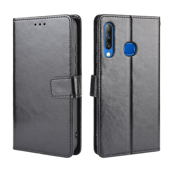 For Infinix Smart 3 Plus / X627 Retro Crazy Horse Texture Horizontal Flip Leather Case , with Holder & Card Slots & Photo Frame(Black) - Infinix Cases by idewei | Online Shopping UK | buy2fix