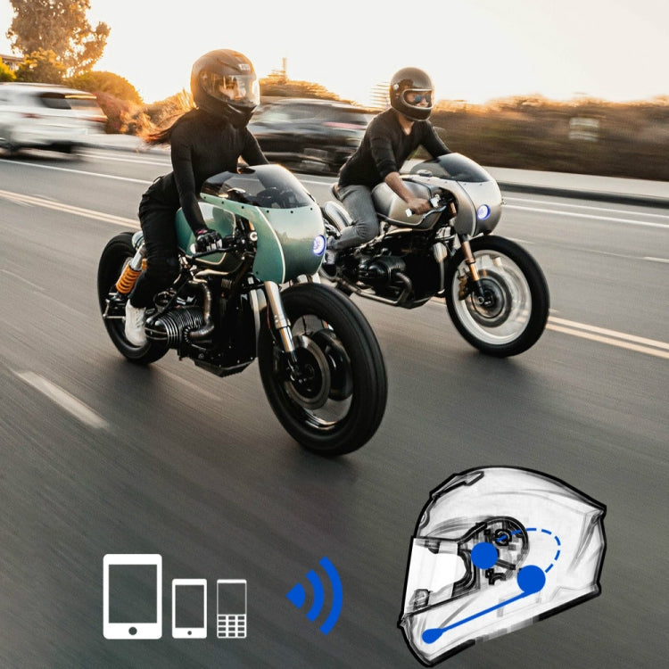 M5H Half-Helmet Hands-Free Call Low-Power Ultra-long Standby Motorcycle Helmet Bluetooth Headset - Motorcycle Walkie Talkie by buy2fix | Online Shopping UK | buy2fix