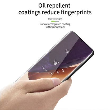 For Samsung Galaxy Note20 Ultra MOFI 9H 3D Explosion Proof Thermal Bending Full Screen Covered With Tempered Glass Film（Ultrasonic fingerprint unlock）(Black) - Galaxy Tempered Glass by MOFI | Online Shopping UK | buy2fix