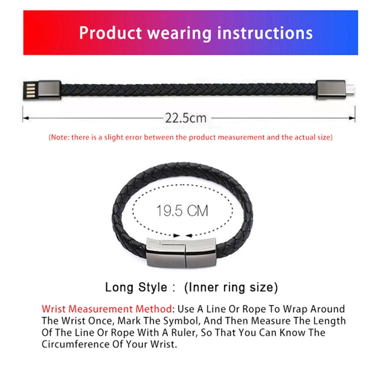 XJ-28 3A USB to 8 Pin Creative Bracelet Data Cable, Cable Length: 22.5cm(White) - Multifunction Cable by buy2fix | Online Shopping UK | buy2fix