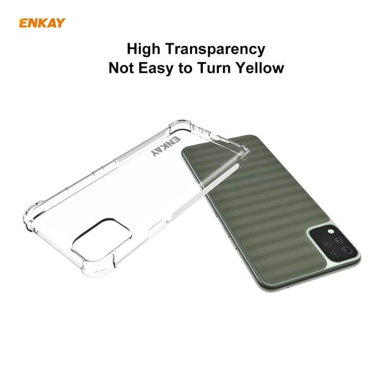 For LG K42 Hat-Prince ENKAY Clear TPU Shockproof Case Soft Anti-slip Cover - LG by ENKAY | Online Shopping UK | buy2fix