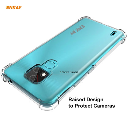 For Motorola Moto E7 Hat-Prince ENKAY Clear TPU Shockproof Case Soft Anti-slip Cover - Motorola Cases by ENKAY | Online Shopping UK | buy2fix