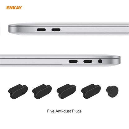 ENKAY 3 in 1 Crystal Laptop Protective Case + EU Version TPU Keyboard Film + Anti-dust Plugs Set for MacBook Pro 13.3 inch A1706 / A1989 / A2159 (with Touch Bar)(Transparent) - MacBook Pro Cases by ENKAY | Online Shopping UK | buy2fix