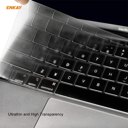 ENKAY 3 in 1 Crystal Laptop Protective Case + US Version TPU Keyboard Film + Anti-dust Plugs Set for MacBook Pro 13.3 inch A1706 / A1989 / A2159 (with Touch Bar)(Orange) - MacBook Pro Cases by ENKAY | Online Shopping UK | buy2fix