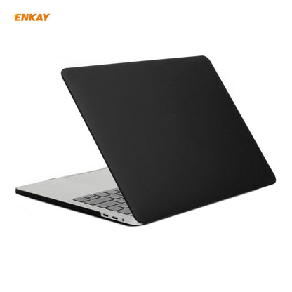 ENKAY 3 in 1 Matte Laptop Protective Case + US Version TPU Keyboard Film + Anti-dust Plugs Set for MacBook Pro 16 inch A2141 (with Touch Bar)(Black) - MacBook Pro Cases by ENKAY | Online Shopping UK | buy2fix