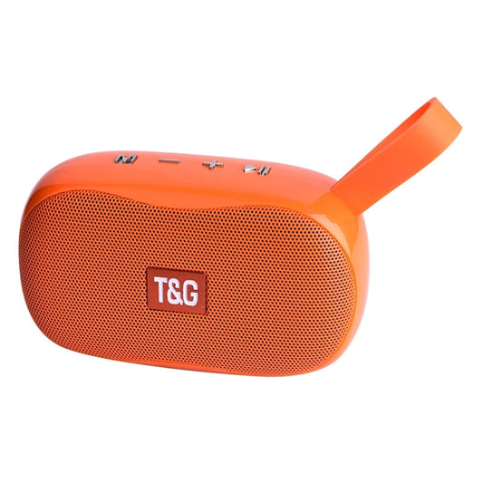 T&G TG173 TWS Subwoofer Bluetooth Speaker With Braided Cord, Support USB / AUX / TF Card / FM(Orange) - Desktop Speaker by T&G | Online Shopping UK | buy2fix