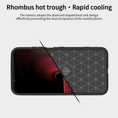 For Sony Xperia 1 lll MOFI Gentleness Series Brushed Texture Carbon Fiber Soft TPU Case(Red) - Sony Cases by MOFI | Online Shopping UK | buy2fix