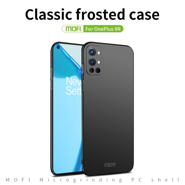 For OnePlus 9R MOFI Frosted PC Ultra-thin Hard Case(Black) - OnePlus Cases by MOFI | Online Shopping UK | buy2fix