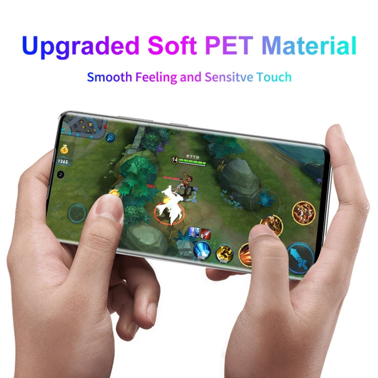 For Huawei P50 Pro 5 PCS ENKAY Hat-Prince 3D Curved Full Coverage PET Hot Bending HD Screen Protector Soft Film Support Fingerprint Unlock - For Huawei by ENKAY | Online Shopping UK | buy2fix