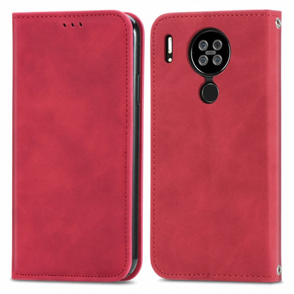 For Blackview A80 / A80s Retro Skin Feel Business Magnetic Horizontal Flip Leather Case with Holder & Card Slots & Wallet & Photo Frame(Red) - More Brand by buy2fix | Online Shopping UK | buy2fix