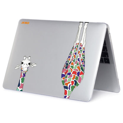 ENKAY Hat-Prince Forest Series Pattern Laotop Protective Crystal Case for MacBook Pro 16.2 inch A2485 2021/A2880 2023 (Giraffe Pattern) - MacBook Pro Cases by ENKAY | Online Shopping UK | buy2fix