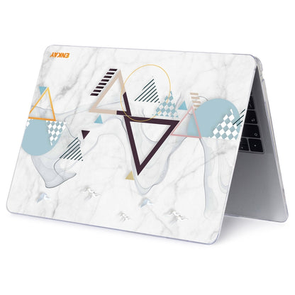 ENKAY Hat-Prince Geometry Pattern Laotop Protective Crystal Case for MacBook Pro 13.3 inch A1706 / A1708 / A1989 / A2159(Geometry No.4) - MacBook Pro Cases by ENKAY | Online Shopping UK | buy2fix