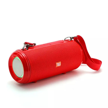 T&G TG537 RGB Light Portable Waterproof Bluetooth Speaker Supports FM / TF Card(Red) - Desktop Speaker by T&G | Online Shopping UK | buy2fix