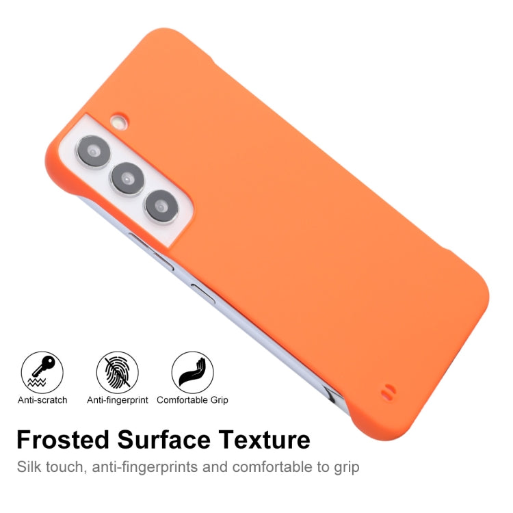 For Samsung Galaxy S22 5G ENKAY Matte Frameless Hard PC Case(Orange) - Galaxy S22 5G Cases by ENKAY | Online Shopping UK | buy2fix