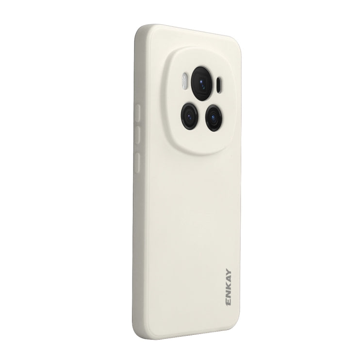 For Honor Magic6 ENKAY Liquid Silicone Soft Shockproof Phone Case(Beige) - Honor Cases by ENKAY | Online Shopping UK | buy2fix