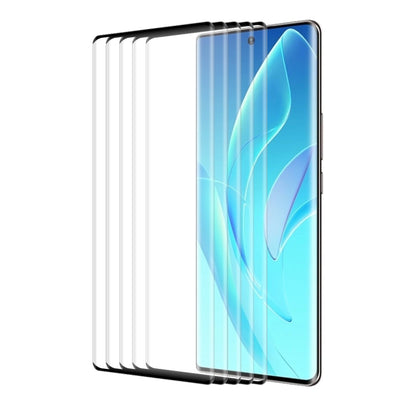 5 PCS For Honor 70 / 60 ENKAY 3D Hot Bending Explosion-proof Full Tempered Glass Film - Honor Tempered Glass by ENKAY | Online Shopping UK | buy2fix