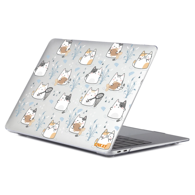 ENKAY Animal Series Pattern Laotop Protective Crystal Case For MacBook Pro 14.2 inch A2442 2021/A2779 2023(Cute Cat) - MacBook Pro Cases by ENKAY | Online Shopping UK | buy2fix