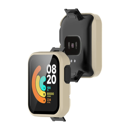 For Xiaomi Mi Watch Lite PC+ Toughened Film Protective Case(Black) - Watch Cases by buy2fix | Online Shopping UK | buy2fix