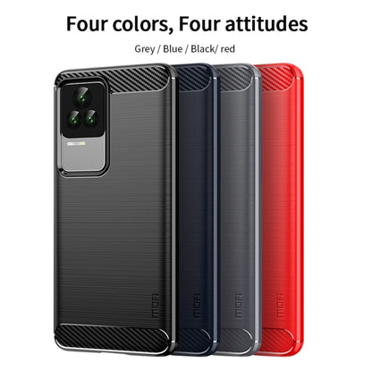 For Xiaomi Redmi K50 / K50 Pro MOFI Gentleness Brushed Carbon Fiber Soft TPU Case(Gray) - Xiaomi Cases by MOFI | Online Shopping UK | buy2fix