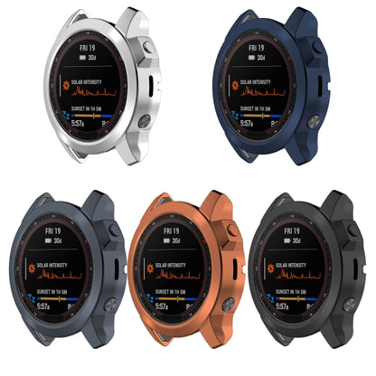 For Garmin Fenix 7 Shockproof TPU Watch Case(Rose Gold) - Watch Cases by buy2fix | Online Shopping UK | buy2fix