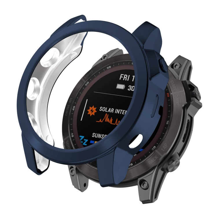 For Garmin Fenix 7 Shockproof TPU Watch Case(Black) - Watch Cases by buy2fix | Online Shopping UK | buy2fix