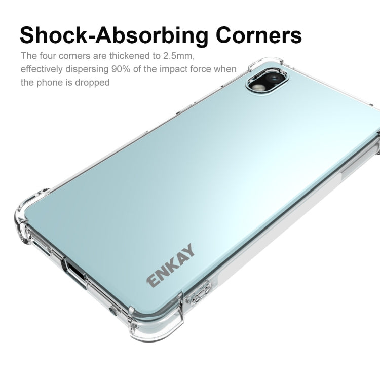 For Sony Xperia Ace III ENKAY Clear TPU Shockproof Phone Case - Sony Cases by ENKAY | Online Shopping UK | buy2fix