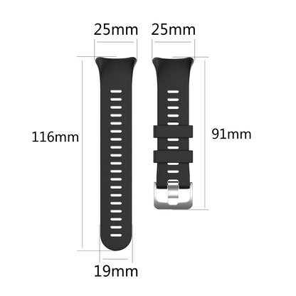 For Garmin Forerunner 45 / Forerunner 45S Universal Twill Solid Color Silicone Watch Band(White) - Watch Bands by buy2fix | Online Shopping UK | buy2fix