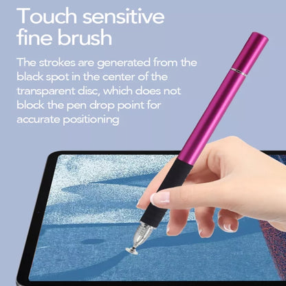 AT-31 Conductive Cloth Head + Precision Sucker Capacitive Pen Head 2-in-1 Handwriting Stylus with 1 Pen Head(Rose Red) - Stylus Pen by buy2fix | Online Shopping UK | buy2fix