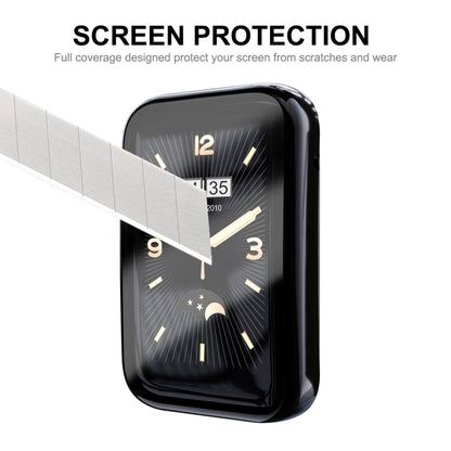 For Xiaomi Mi Band 7 Pro ENKAY Hat-Prince Full Coverage Electroplated TPU Screen Protection Case(Silver) - Watch Cases by ENKAY | Online Shopping UK | buy2fix