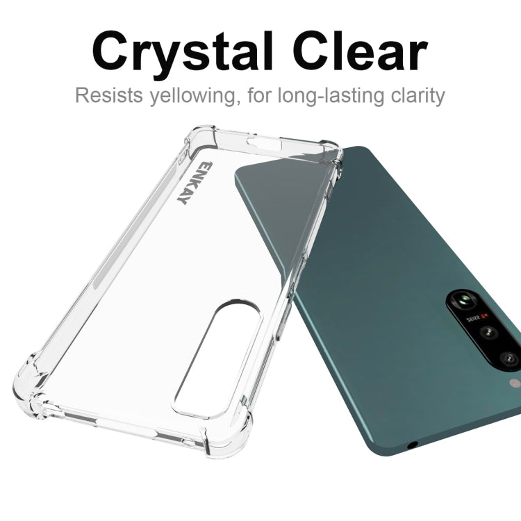 For Sony Xperia 5 IV ENKAY Clear TPU Shockproof Phone Case - Sony Cases by ENKAY | Online Shopping UK | buy2fix