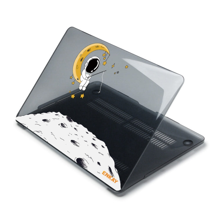 For MacBook Pro 14.2 A2442/A2779 2023 ENKAY Hat-Prince 3 in 1 Spaceman Pattern Laotop Protective Crystal Case with TPU Keyboard Film / Anti-dust Plugs, Version:EU(Spaceman No.3) - MacBook Pro Cases by ENKAY | Online Shopping UK | buy2fix