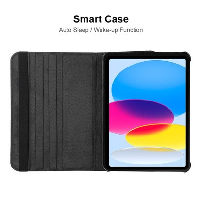 For iPad 10th Gen 10.9 2022 ENKAY Hat-Prince 360 Degree Rotation Litchi Leather Smart Tablet Case(Dark Blue) - iPad 10th Gen 10.9 Cases by ENKAY | Online Shopping UK | buy2fix