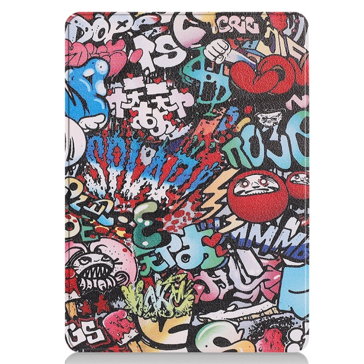 For Microsoft Surface Pro 9 JUNSUNMAY Custer Painted Stand Leather Tablet Case(Graffiti) - Microsoft by JUNSUNMAY | Online Shopping UK | buy2fix