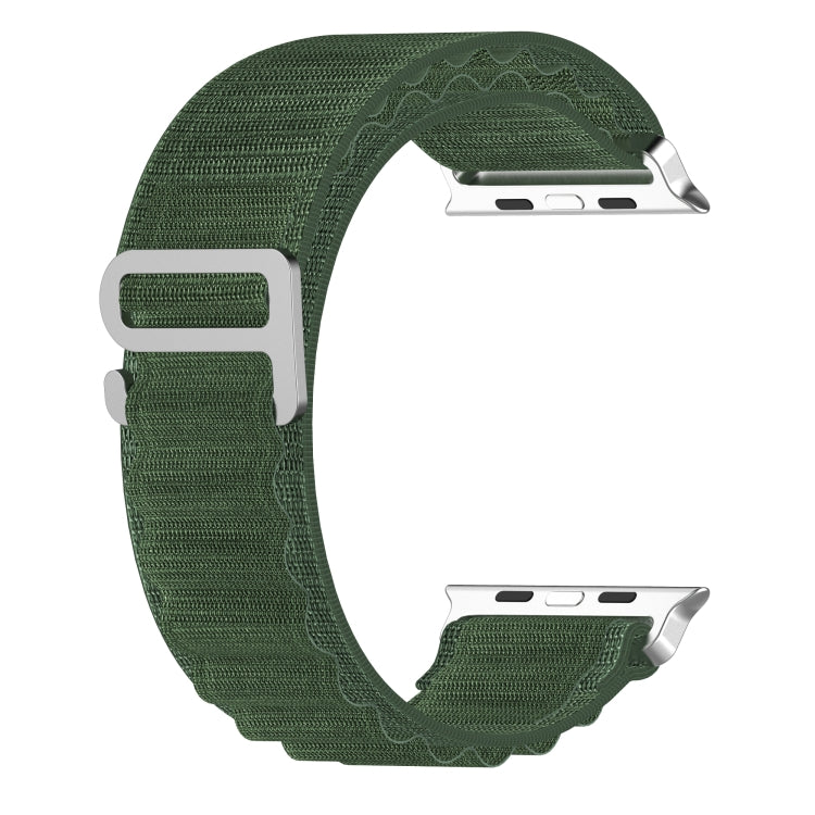 Double Color Nylon Watch Band For Apple Watch Ultra 49mm(Green) - Watch Bands by buy2fix | Online Shopping UK | buy2fix